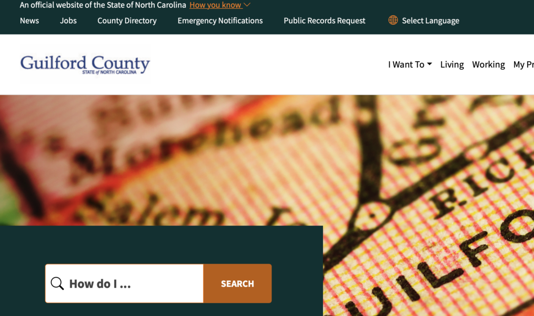 Guilford Government Rolls Out Brand New Website